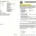 certificat de conformité