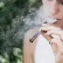 woman smoking