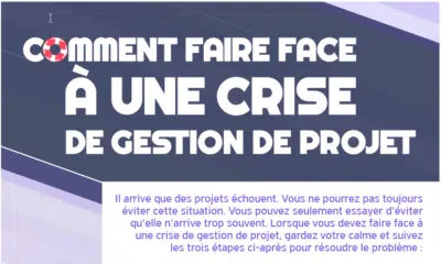 Infographie : Comment faire face à une crise de gestion de projet