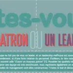 Infographie : Différences entre patron et leader : la lutte incessante entre pouvoir et leadership