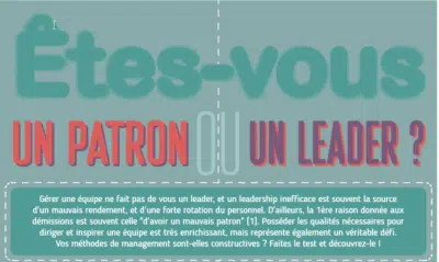 Infographie : Différences entre patron et leader : la lutte incessante entre pouvoir et leadership