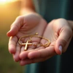 bracelet croix symbolique