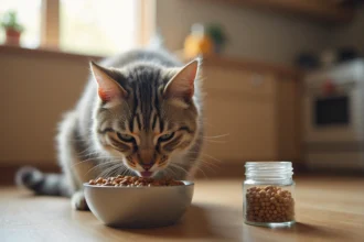 chat avec complement alimentaire