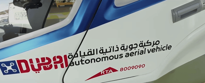Drone-taxi en test à Dubaï