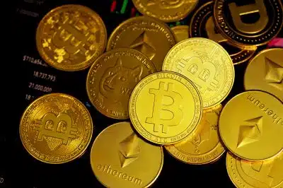 Pièces cryptomonnaie