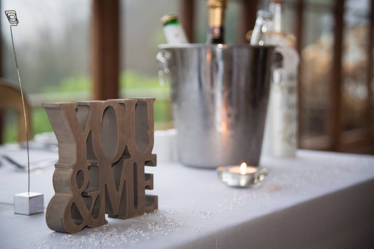 lettres décoratives table mariage