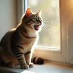 chat qui miaule