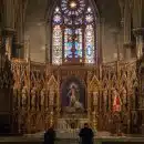 gold and white cathedral interior