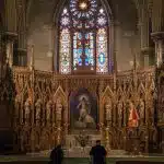 gold and white cathedral interior