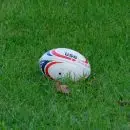 white and blue soccer ball on green grass field during daytime